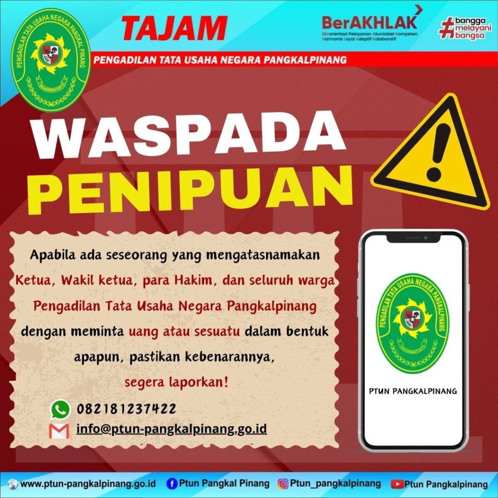 WASPADA PENIPUAN
