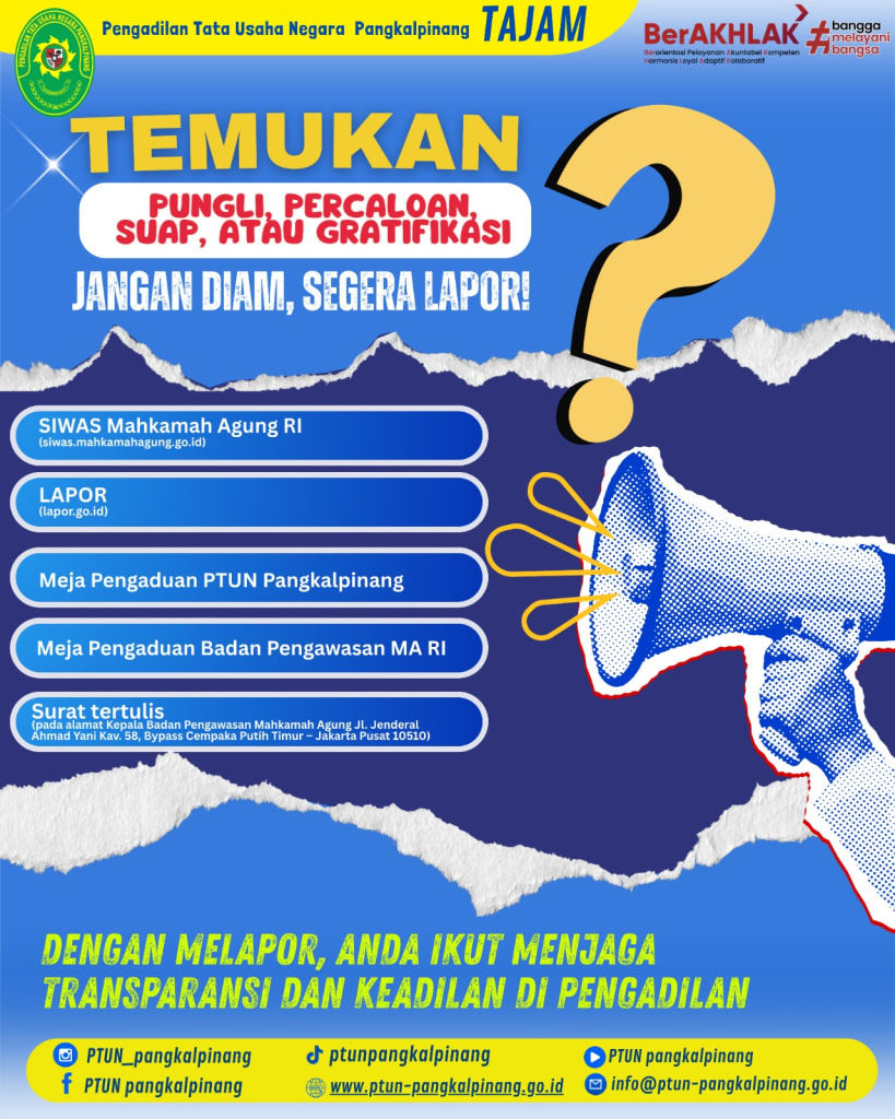 TEMUKAN PUNGLI, PERCALOAN, SUAP, ATAU GRATIFIKASI?