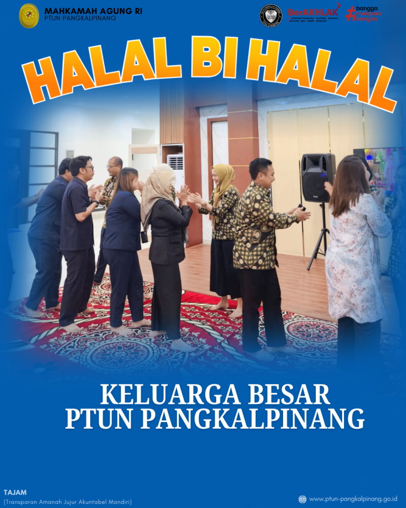 HALAL BI HALAL PTUN PANGKALPINANG