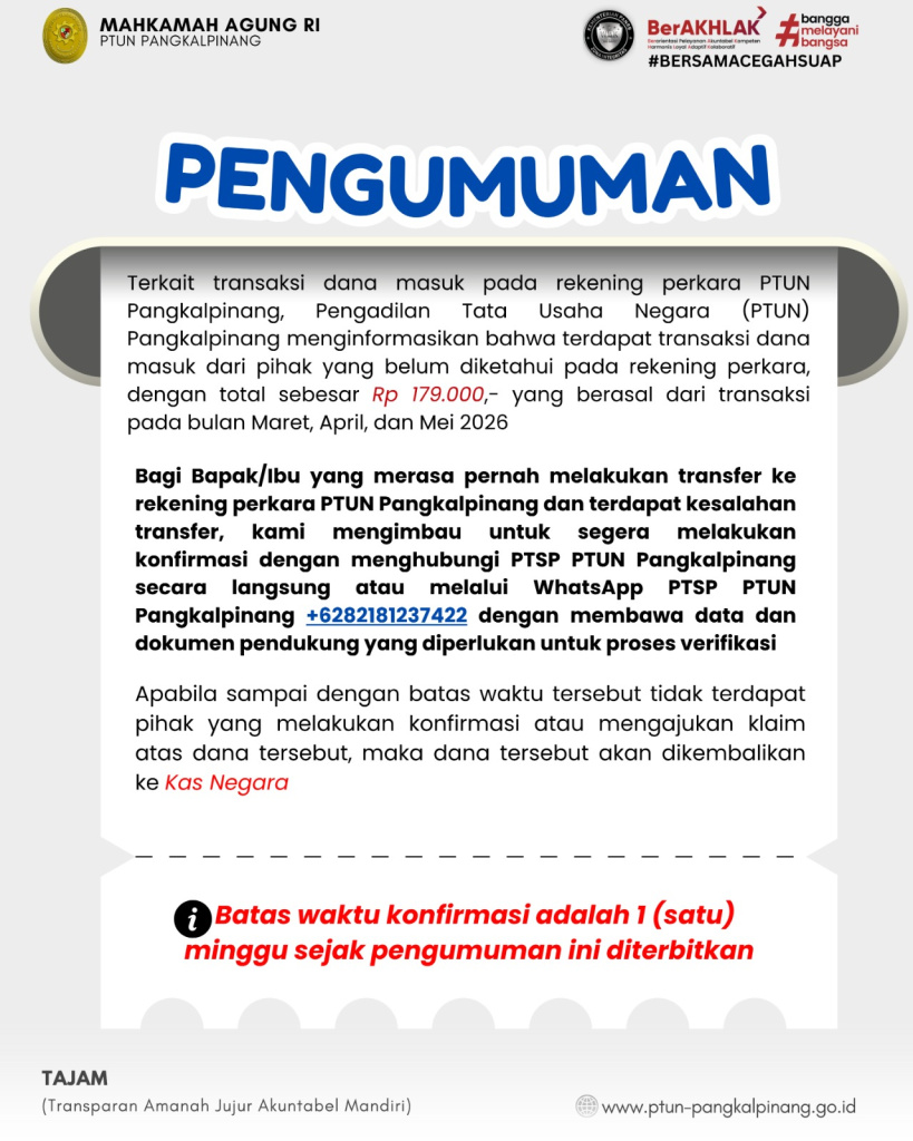 PENGUMUMAN