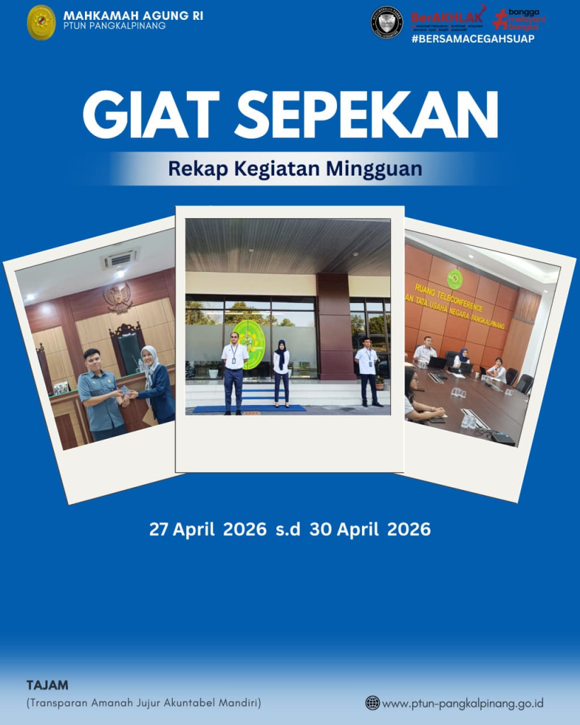 GIAT SEPEKAN PTUN PANGKALPINANG (27–30 APRIL 2026)